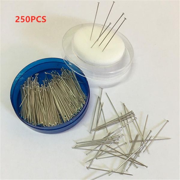 250pcs stainless steel straight pins 35mm sewing fine satin silver craft diy with box dressmaker office needle jewelry making, Black 
250pcs stainless steel straight pins 35mm sewing fine satin silver craft diy with box dressmaker office needle jewelry making, Black
