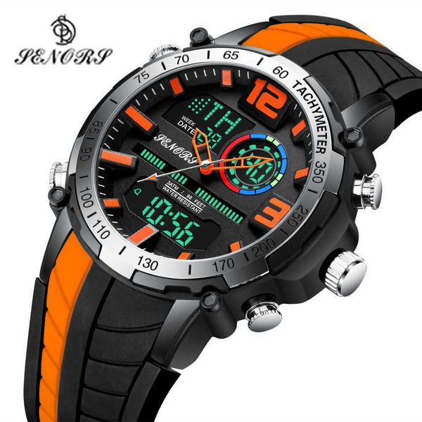 senors men sports digital watch fashion dual display 3 atm waterproof led luminous wristwatch military clock relogio 210728, Slivery;brown
senors men sports digital watch fashion dual display 3 atm waterproof led luminous wristwatch military clock relogio 210728, Slivery;brown