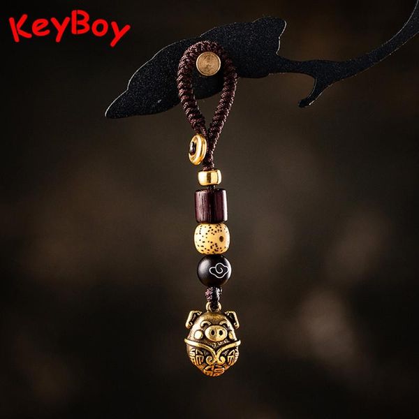 keychains brass blessing pig bell keychain lanyard pendant vintage metal handmade rope chinese zodiac symbolic animal key chains hangings, Silver
keychains brass blessing pig bell keychain lanyard pendant vintage metal handmade rope chinese zodiac symbolic animal key chains hangings, Silver