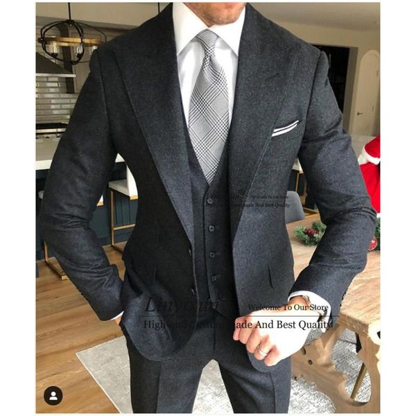 men's suits & blazers fashion dark gray mens business male blazer slim fit wedding groom tuxedo 3 pieces set jacket vest pants terno ma, White;black
men's suits & blazers fashion dark gray mens business male blazer slim fit wedding groom tuxedo 3 pieces set jacket vest pants terno ma, White;black