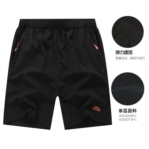 summer sports shorts men's capris casual beach pants thin loose oversize, White;black
summer sports shorts men's capris casual beach pants thin loose oversize, White;black