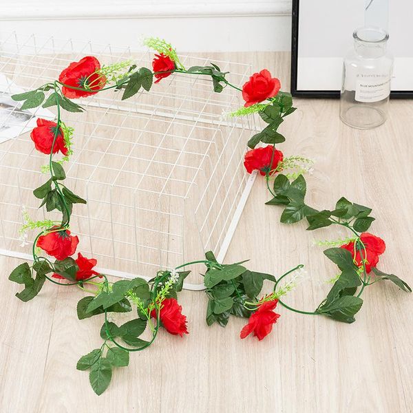 decorative flowers & wreaths 2.3m fake silk rose artificial flower ivy vine garland wedding home room garden arch decor diy wall hanging
decorative flowers & wreaths 2.3m fake silk rose artificial flower ivy vine garland wedding home room garden arch decor diy wall hanging