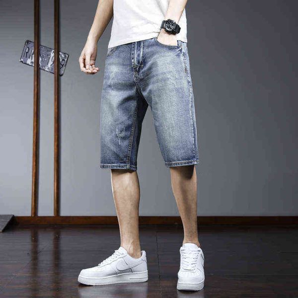 men's jeans denim shorts slim straight cropped korean fashion student hole men's medium pants summer thin, Blue
men's jeans denim shorts slim straight cropped korean fashion student hole men's medium pants summer thin, Blue