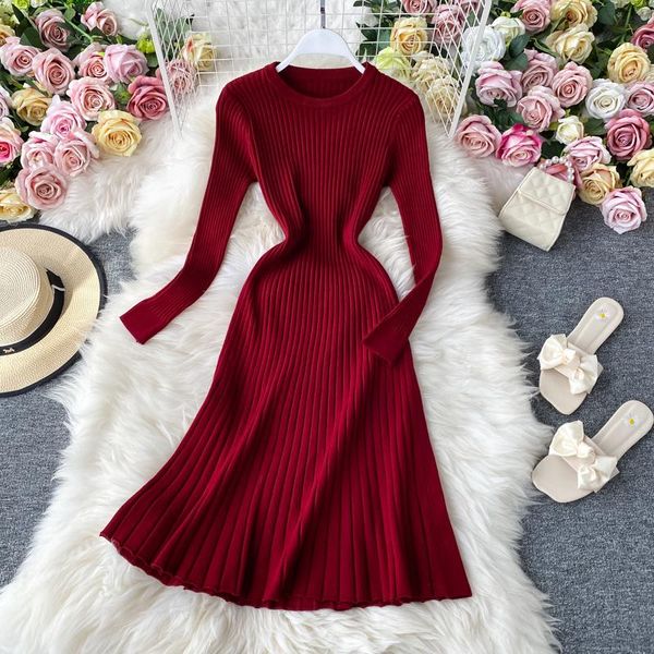 casual dresses sedutmo autumn knitted dress women slim sweater tunic winter vintage fashion party ed1301, Black;gray
casual dresses sedutmo autumn knitted dress women slim sweater tunic winter vintage fashion party ed1301, Black;gray