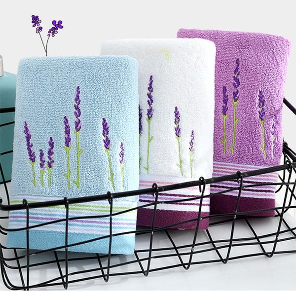 towel 34x75cm 6 pics lavender embroidered pure cotton soft absorbent hair men women face wash bath household wholesale
towel 34x75cm 6 pics lavender embroidered pure cotton soft absorbent hair men women face wash bath household wholesale
