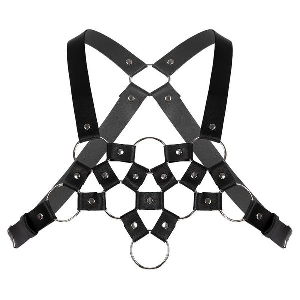 belts men punk hollow up short tanks crop pu leather o-ring rivets decor underwear crisscross back vest restraint chest belt, Black;brown
belts men punk hollow up short tanks crop pu leather o-ring rivets decor underwear crisscross back vest restraint chest belt, Black;brown