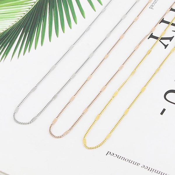chains office/career women's simple jiezi beating flat necklace stainless steel women jewelry love gift wholesale, Silver
chains office/career women's simple jiezi beating flat necklace stainless steel women jewelry love gift wholesale, Silver