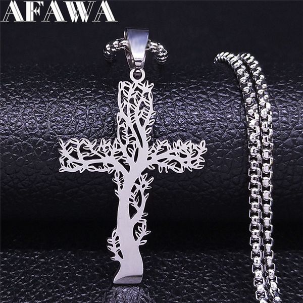 necklaces pendants tree of life cross stainless steel silver color statement jewelry joyeria acero inoxidable mujer n3018s02
necklaces pendants tree of life cross stainless steel silver color statement jewelry joyeria acero inoxidable mujer n3018s02