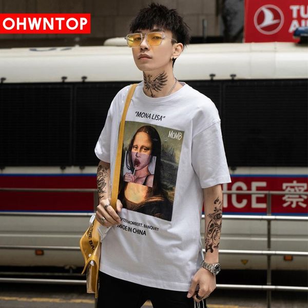 tide brand men funny mona lisa printed short sleeve t shirts streetwear 2021 summer harajuku hip hop tee fashion male tshirt, White;black
tide brand men funny mona lisa printed short sleeve t shirts streetwear 2021 summer harajuku hip hop tee fashion male tshirt, White;black