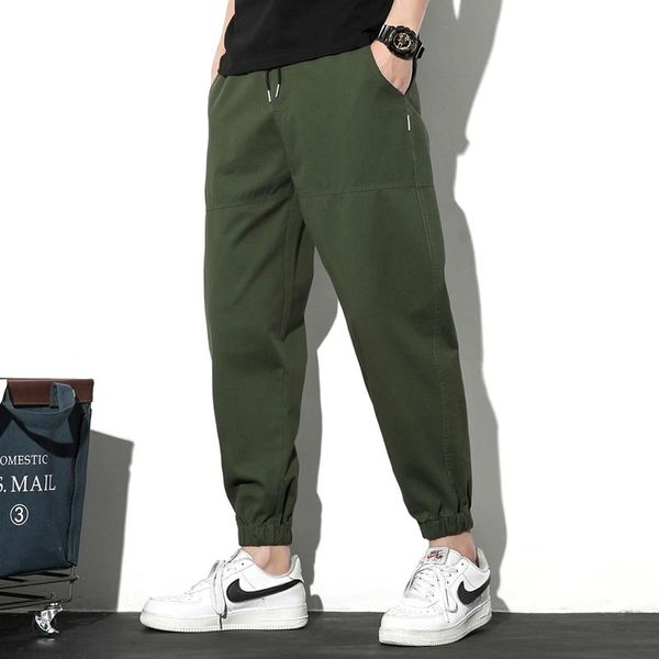 cotton joggers men solid men's harem pants casual ankle-length mens trousers streetwear, Black
cotton joggers men solid men's harem pants casual ankle-length mens trousers streetwear, Black