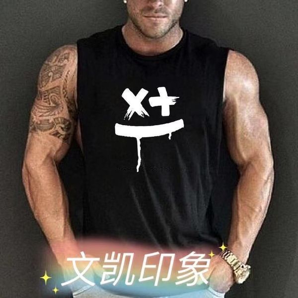 men's summer svels vt new trend personality smile print men's loose svels vt, White;black
men's summer svels vt new trend personality smile print men's loose svels vt, White;black