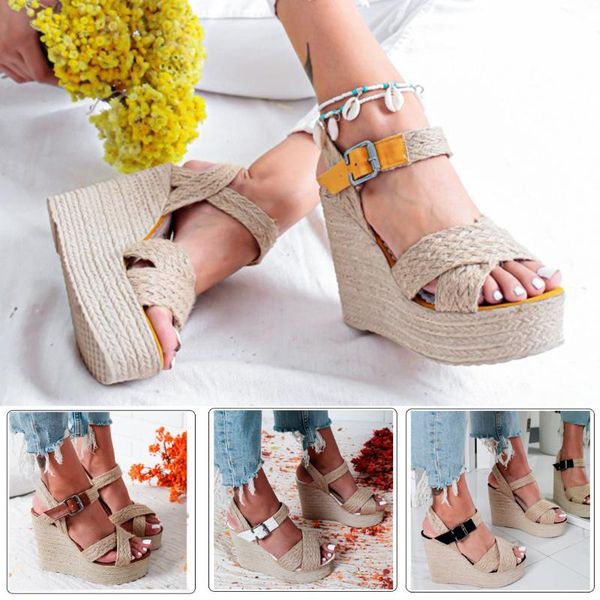 sandals women ladies fashion casual big size buckle wedges roman shoes concise shoes#g40, Black
sandals women ladies fashion casual big size buckle wedges roman shoes concise shoes#g40, Black