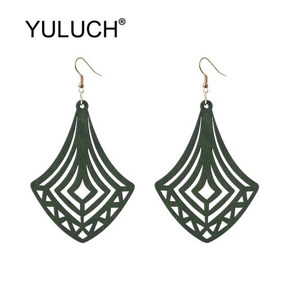 dangle & chandelier yuluch vintage women geometric hollow green wood earrings for fashion jewelry 2021 trendy lady long drop, Silver
dangle & chandelier yuluch vintage women geometric hollow green wood earrings for fashion jewelry 2021 trendy lady long drop, Silver