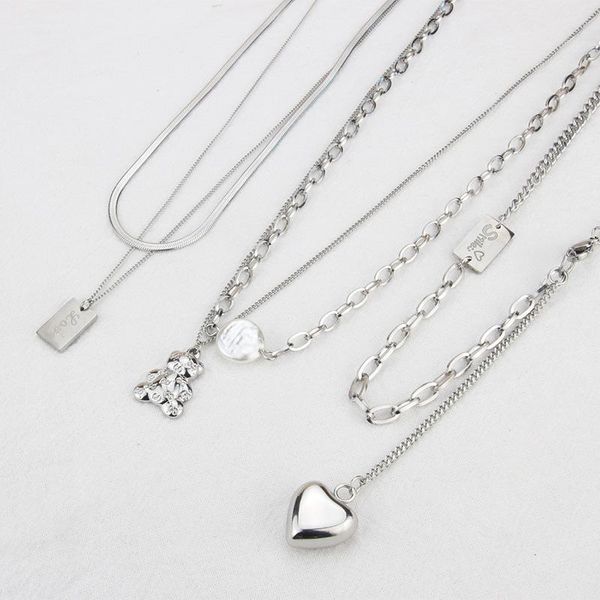 pendant necklaces allme punk multi-type love heart bear letters necklace for women ladies gold silver color alloy accessories
pendant necklaces allme punk multi-type love heart bear letters necklace for women ladies gold silver color alloy accessories