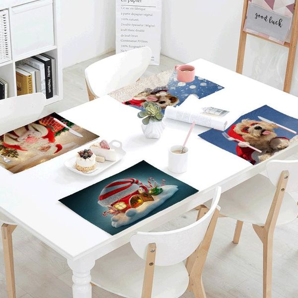 mats & pads santa claus placemat snowman table mat living room decoration dining western linen
mats & pads santa claus placemat snowman table mat living room decoration dining western linen