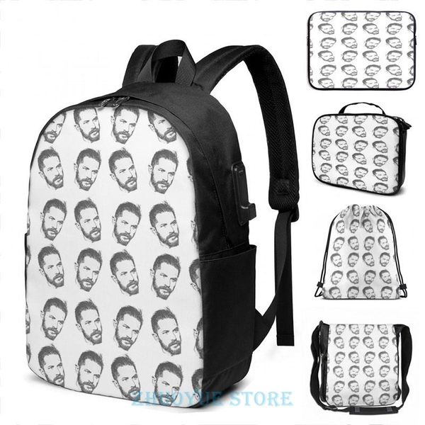 backpack funny graphic print tom hardy usb charge men school bags women cosmetic bag travel laptop
backpack funny graphic print tom hardy usb charge men school bags women cosmetic bag travel laptop