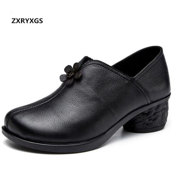 dress shoes 2021 comfortable soft bottom genuine leather retro wind women elegant fashion thick with high heels, Black
dress shoes 2021 comfortable soft bottom genuine leather retro wind women elegant fashion thick with high heels, Black