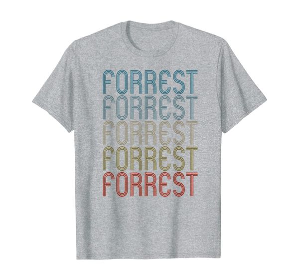 forrest first name retro color gift t-shirt, White;black
forrest first name retro color gift t-shirt, White;black
