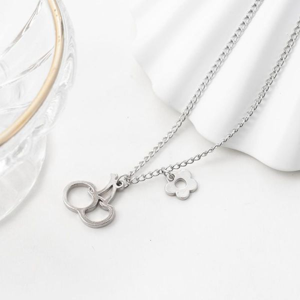 pendant necklaces trendy cherry flower clavicle chain necklace for women charms hollow geometric party jewelry accessories, Silver
pendant necklaces trendy cherry flower clavicle chain necklace for women charms hollow geometric party jewelry accessories, Silver