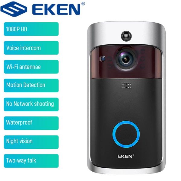 eken v5 video doorbell wireless wifi ir security camera home monitor night vision intercom door bell
eken v5 video doorbell wireless wifi ir security camera home monitor night vision intercom door bell