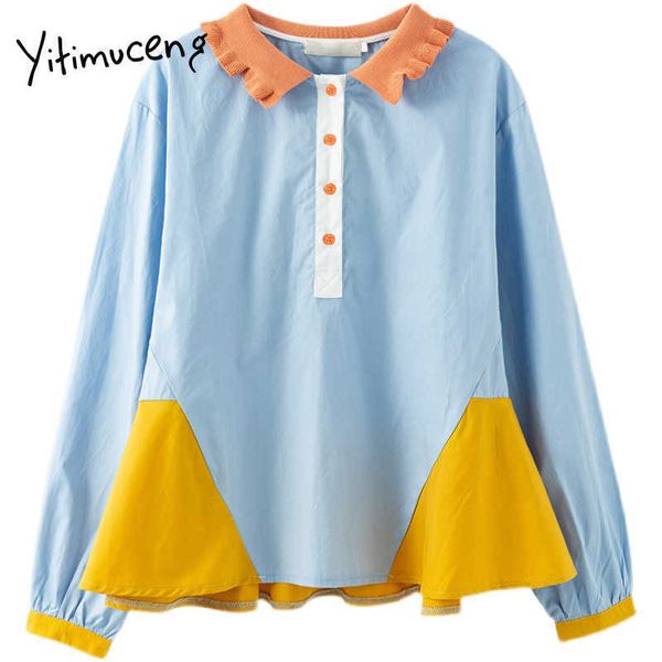 yitimuceng button up blouse women shirts long sleeve o-neck straight solid clothes spring korean fashion sweet 210601, White
yitimuceng button up blouse women shirts long sleeve o-neck straight solid clothes spring korean fashion sweet 210601, White