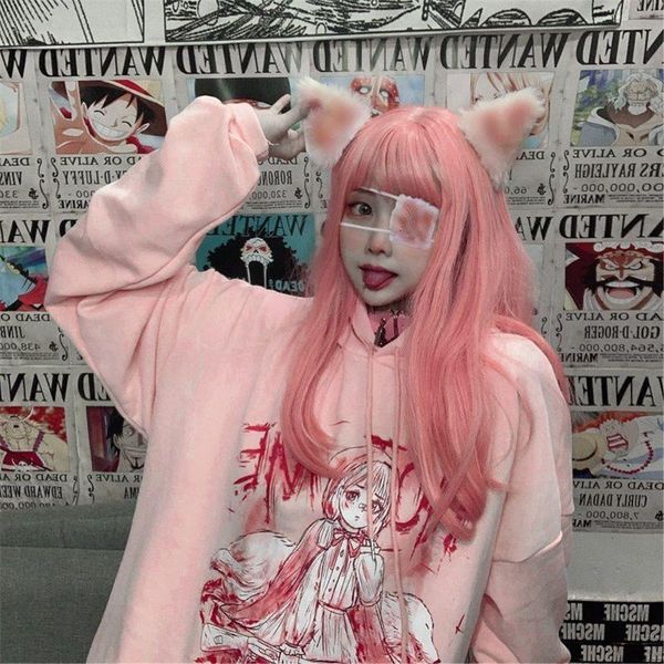 men's hoodies & sweatshirts pink cartoon harajuku hoodie funny oversize sweatshirt kawaii hip hop streetwear korean style autumn high s, Black
men's hoodies & sweatshirts pink cartoon harajuku hoodie funny oversize sweatshirt kawaii hip hop streetwear korean style autumn high s, Black