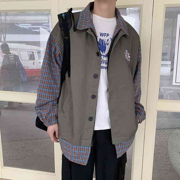 men's jackets autumn plaid fashion retro casual fake two-piece mens streetwear wild loose hip-hop bomber men m-2xl x1my, Black;brown
men's jackets autumn plaid fashion retro casual fake two-piece mens streetwear wild loose hip-hop bomber men m-2xl x1my, Black;brown