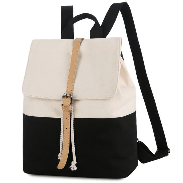 outdoor bags trendy fashion women's bag college style backpack small fresh literary colorblock charm environmental canvas
outdoor bags trendy fashion women's bag college style backpack small fresh literary colorblock charm environmental canvas
