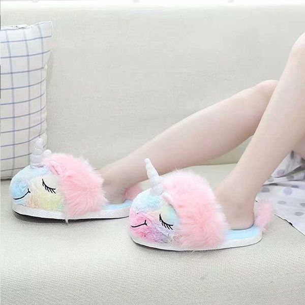 slippers woman warm winter cute unicorn plush fur velvet floor non slip shoes for women ljm1, Black
slippers woman warm winter cute unicorn plush fur velvet floor non slip shoes for women ljm1, Black