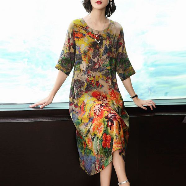 2021 spring summer new silk female fashion loose comfortable vestidos large size -3xl party elegant hk329 150q, Black;gray
2021 spring summer new silk female fashion loose comfortable vestidos large size -3xl party elegant hk329 150q, Black;gray