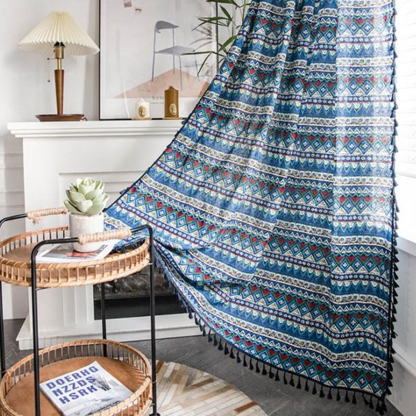 curtain & drapes retro bohemian blue geometric printing small window kitchen cotton and linen semi-shading bedroom bay
curtain & drapes retro bohemian blue geometric printing small window kitchen cotton and linen semi-shading bedroom bay