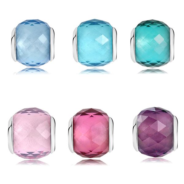 100% authentic 925 sterling silver six color sky blue pink murano glass beads fit original european charms bracelet jewelry q0531, Black
100% authentic 925 sterling silver six color sky blue pink murano glass beads fit original european charms bracelet jewelry q0531, Black
