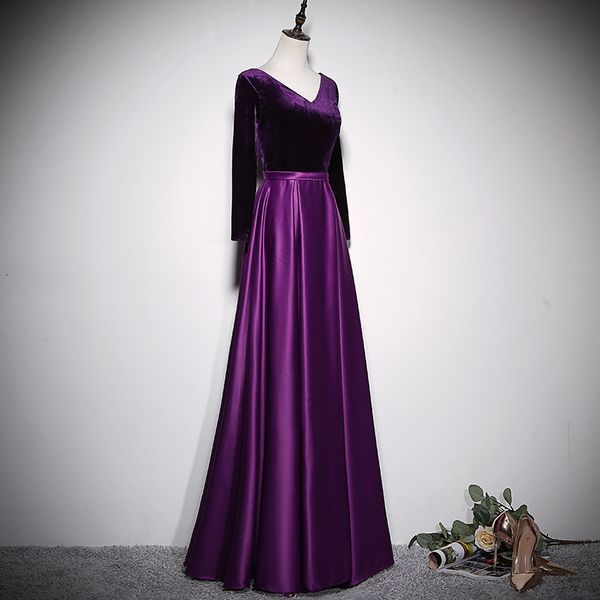 banquet evening dress women noble temperament luxury purple v neck backless bridesmaid dresses prom party gown w574, Black;gray
banquet evening dress women noble temperament luxury purple v neck backless bridesmaid dresses prom party gown w574, Black;gray