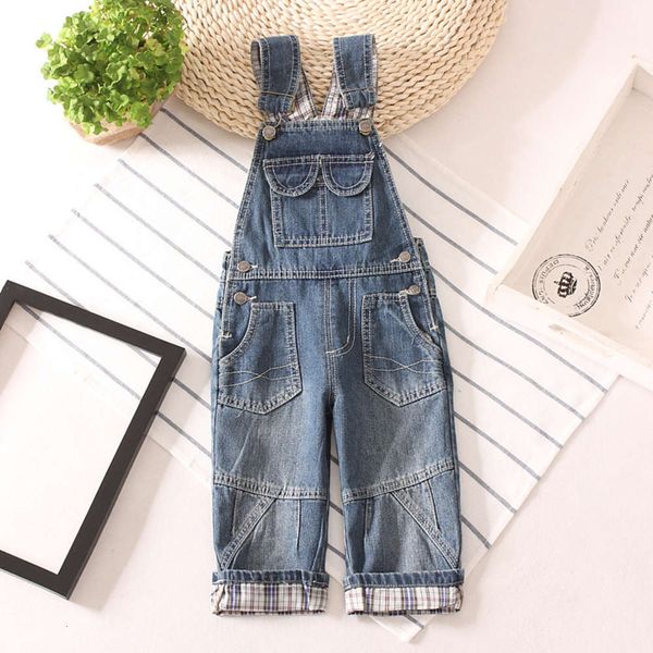 2020 korean children's wear suspenders pure cotton boy's jeans casual open crotch in spring and summer, Blue
2020 korean children's wear suspenders pure cotton boy's jeans casual open crotch in spring and summer, Blue
