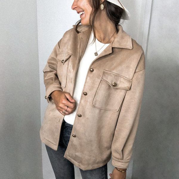 2021 new autumn winter long sleeve suede women casual pocket coat female single breasted fashion jacket overcoats teju, Black;brown
2021 new autumn winter long sleeve suede women casual pocket coat female single breasted fashion jacket overcoats teju, Black;brown