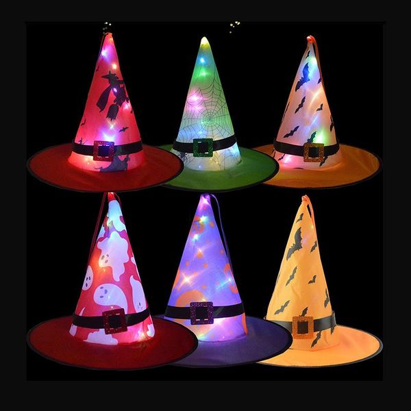 party hats halloween glowing witch hat led lightened ghost button decoration for home garden gazon yard
party hats halloween glowing witch hat led lightened ghost button decoration for home garden gazon yard