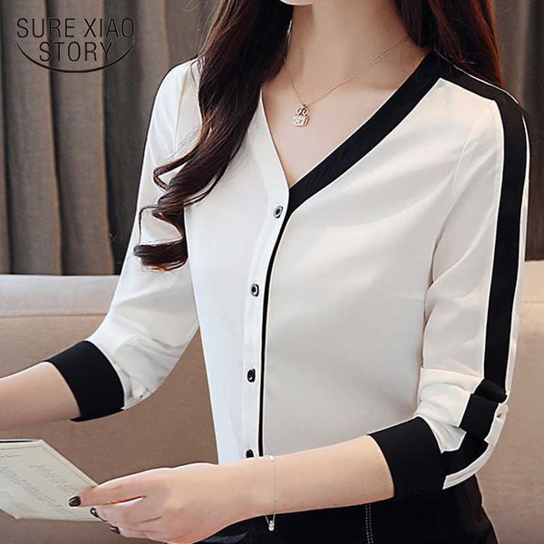 womens and blouses women shirts v-neck loose shirt dew-locked heart machine shirt bottoming chiffon shirt blouse 2427 50 210528, White
womens and blouses women shirts v-neck loose shirt dew-locked heart machine shirt bottoming chiffon shirt blouse 2427 50 210528, White