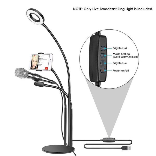 selfie monopods ring light 3 in 1 fill with cell phone mic holder multifunctional stand for makeup live stream
selfie monopods ring light 3 in 1 fill with cell phone mic holder multifunctional stand for makeup live stream