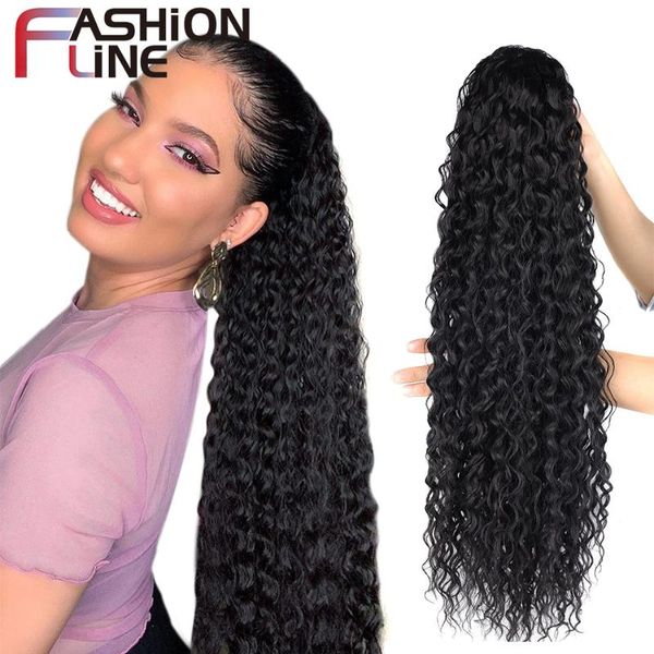 synthetic wigs afro curly ponytail hair clip in drawstring ponytails clip-on hairpins corn water wave fake wig long 30inch 140g, Black
synthetic wigs afro curly ponytail hair clip in drawstring ponytails clip-on hairpins corn water wave fake wig long 30inch 140g, Black