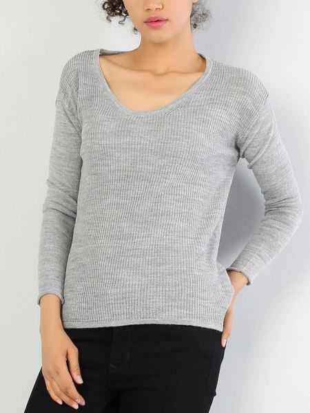 women's sweaters colins woman regular fit grey heather sweaterswomen's sweater pullover women for fashion outerwear,cl1011, White;black
women's sweaters colins woman regular fit grey heather sweaterswomen's sweater pullover women for fashion outerwear,cl1011, White;black