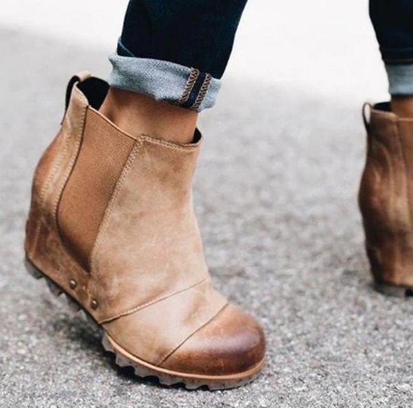 high heels leather slip on ankle boots soft women boot shoes woman booties autumn chaussures femme zapatos mujer sapato k0398, Black
high heels leather slip on ankle boots soft women boot shoes woman booties autumn chaussures femme zapatos mujer sapato k0398, Black