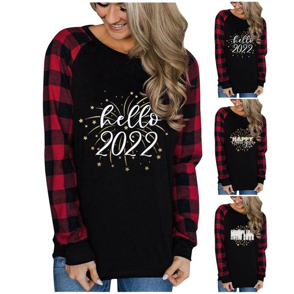 women's t-shirt womens long sleeve christmas blouse 2022 year round neck t shirt plaid printing casual fashion autumn coat chaqueta, White
women's t-shirt womens long sleeve christmas blouse 2022 year round neck t shirt plaid printing casual fashion autumn coat chaqueta, White