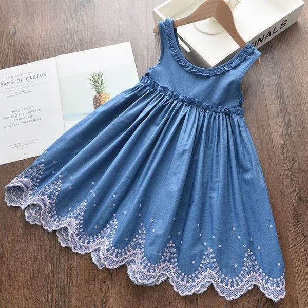 girl's dresses summer girls dress girl clothes princess for clothing pleated printing denim vest sleeveless, Red;yellow
girl's dresses summer girls dress girl clothes princess for clothing pleated printing denim vest sleeveless, Red;yellow