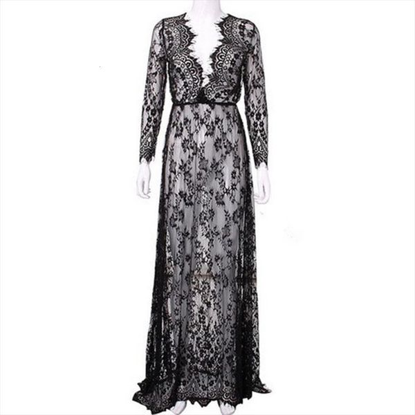 long flower pattern lace maternity women dresses evening pgraphy party prom see through casual plus size vestido, Black;gray
long flower pattern lace maternity women dresses evening pgraphy party prom see through casual plus size vestido, Black;gray