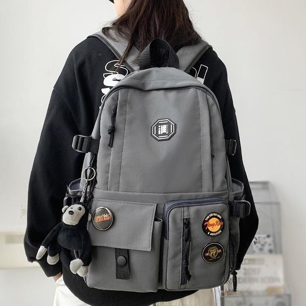 2021 new large capacity waterproof nylon women backpack men multi-pocket travel bag large capacity college couples schoolbag
2021 new large capacity waterproof nylon women backpack men multi-pocket travel bag large capacity college couples schoolbag