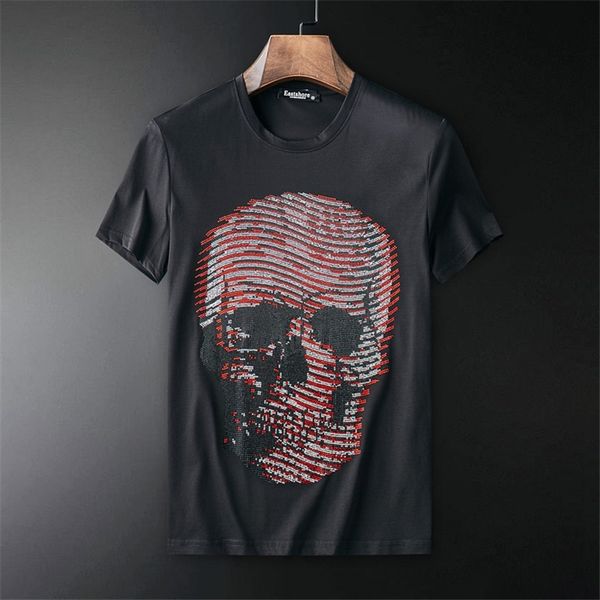 men's t-shirts male designer shirt of the summer neck 100% breathing cotton skull short sleeve z68h, White;black
men's t-shirts male designer shirt of the summer neck 100% breathing cotton skull short sleeve z68h, White;black