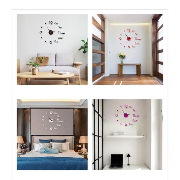 wall clocks 3d clock stickers removable self-adhesive art decal home decor living room quartz needle english alphabet
wall clocks 3d clock stickers removable self-adhesive art decal home decor living room quartz needle english alphabet
