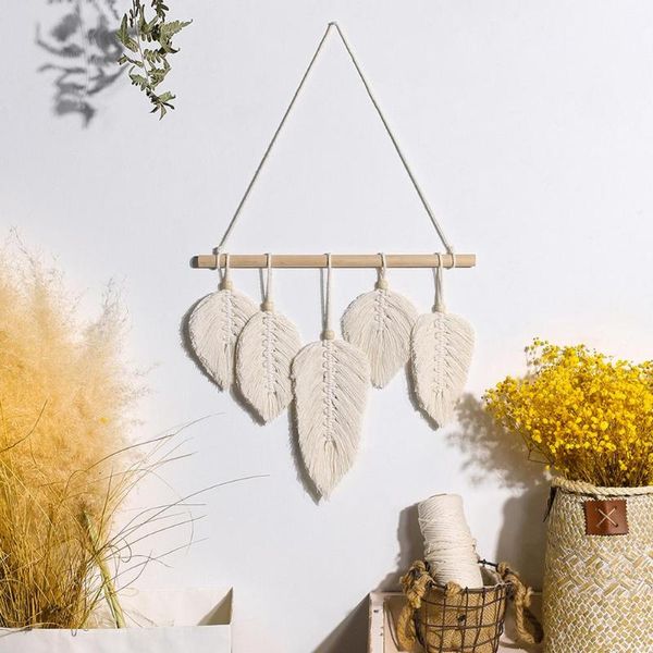 tapestries nordic style boho wall hanging feathers woven leaf decoration with tassels decor for home
tapestries nordic style boho wall hanging feathers woven leaf decoration with tassels decor for home