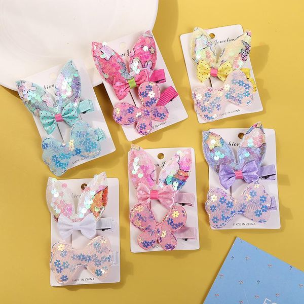 hair accessories korean version of the children's bow sequin clip ears pink duck mouth chuck, Slivery;white
hair accessories korean version of the children's bow sequin clip ears pink duck mouth chuck, Slivery;white