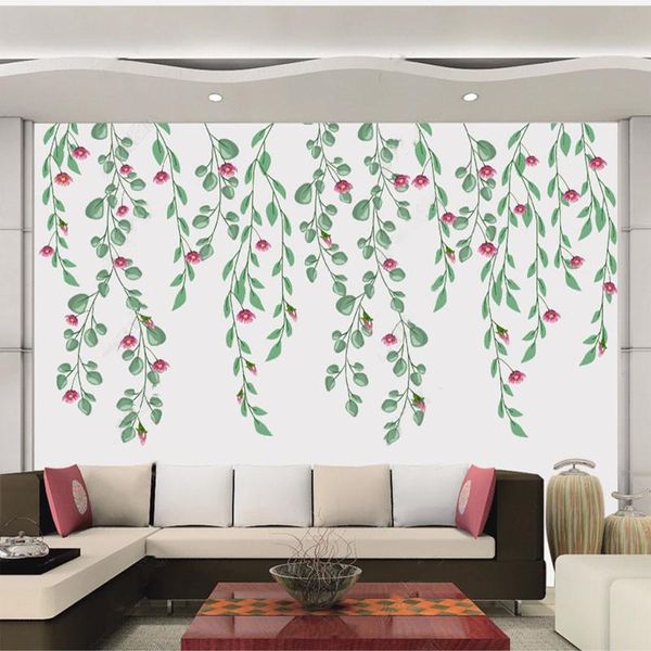 wallpapers custom self-adhesive wallpaper 3d hand painted flower green leaf mural living room bedroom home decor papel de parede sticker
wallpapers custom self-adhesive wallpaper 3d hand painted flower green leaf mural living room bedroom home decor papel de parede sticker